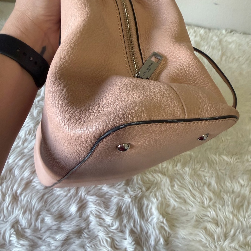 Karl Lagerfeld Blush Pink Shoulder Bag - Picture 5 of 15